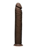 Dildo realist DOC JOHNSON THE D - Dual Density, bază cu ventuză pentru fixare, lungime 30 cm, culoarea maro