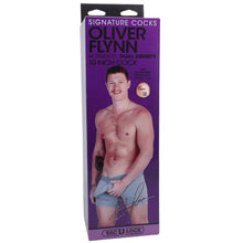 Dildo realist DOC JOHNSON Ultraskyn Signature Cocks - Oliver Flynn, bază cu ventuză pentru fixare, 25 cm, culoarea pielii
