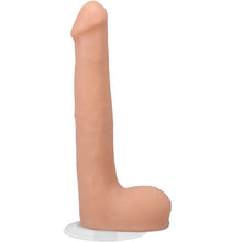 Dildo realist DOC JOHNSON Ultraskyn Signature Cocks - Oliver Flynn, bază cu ventuză pentru fixare, 25 cm, culoarea pielii
