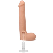 Dildo realist DOC JOHNSON Ultraskyn Signature Cocks - Oliver Flynn, bază cu ventuză pentru fixare, 25 cm, culoarea pielii