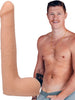 Dildo realist DOC JOHNSON Ultraskyn Signature Cocks - Oliver Flynn, bază cu ventuză pentru fixare, 25 cm, culoarea pielii