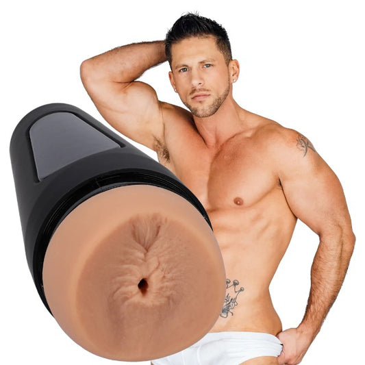 Masturbator manual DOC JOHNSON Ultraskyn Roman Todd, texturat pentru simulare anală realistă, culoarea pielii