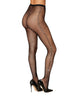 Dresuri tip plasă DREAMGIRL Fishnet Pantyhose Diamond, design cu strasuri, culoarea negru, mărime universală