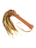Bici DREAMTOYS Blaze Elite Flogger, pentru jocuri erotice, din piele ecologică, culoare maro coniac