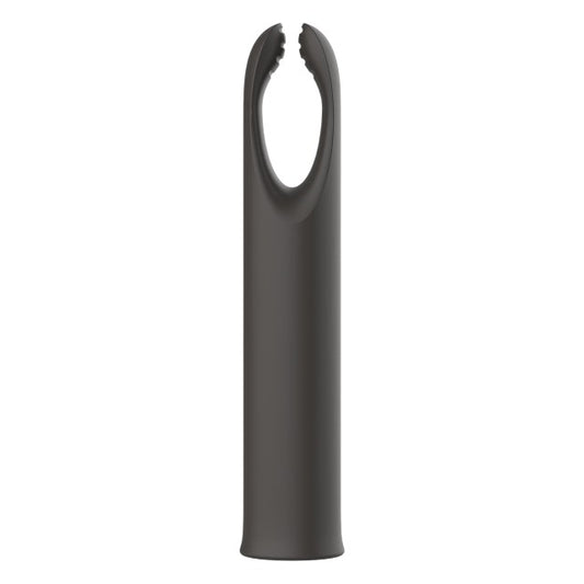 Aparat de masaj DREAMTOYS Nude Ace Massager, pentru corp și zone intime, 10 funcții de vibrație, rezistent la apă IPX6, gri