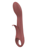 Vibrator DREAMTOYS Nude Sierra G-Spot Duo, pentru stimularea clitorisului și punctului G, 10 funcții de vibrație, cărămiziu