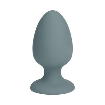 Plug anal DREAMTOYS Nude Sage Butt Plug, cu bilă mișcătoare, rezistent la apă, lungime 8 cm, diametru 4 cm, gri