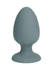 Plug anal DREAMTOYS Nude Sage Butt Plug, cu bilă mișcătoare, rezistent la apă, lungime 8 cm, diametru 4 cm, gri