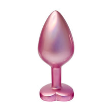 Plug anal DREAMTOYS Pearl Pink Plug, cu bază în formă de inimă, lungime 8.3 cm, diametru 3.4 cm, roz, mărime M