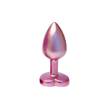 Plug anal DREAMTOYS Pearl Pink Plug, cu bază în formă de inimă, lungime 7.1 cm, diametru 2.7 cm, roz, mărime S