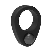 Inel pentru penis DREAMTOYS RAMROD Cockring Single Weight, cu bilă de oțel detașabilă, lungime 6.2 cm, din silicon, negru