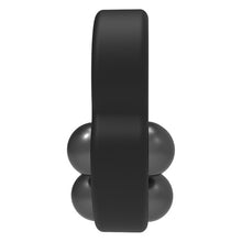 Inel pentru penis DREAMTOYS RAMROD Cockring Triple Weight, cu 3 bile de oțel detașabile, lungime 7.5 cm, din silicon, negru