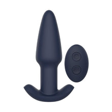 Plug anal vibrator DREAMTOYS Startroopers Pluto, control prin telecomandă, 10 funcții de vibrație, lungime 13.6 cm, albastru