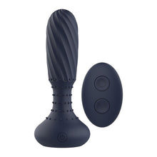 Plug anal vibrator DREAMTOYS Startroopers Titan, control prin telecomandă, 10 funcții de vibrație, lungime 14.2 cm, albastru