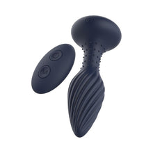 Plug anal vibrator DREAMTOYS Startroopers Triton, control prin telecomandă, 10 funcții de vibrație, lungime 15.2 cm, albastru