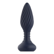 Plug anal vibrator DREAMTOYS Startroopers Triton, control prin telecomandă, 10 funcții de vibrație, lungime 15.2 cm, albastru