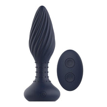 Plug anal vibrator DREAMTOYS Startroopers Triton, control prin telecomandă, 10 funcții de vibrație, lungime 15.2 cm, albastru