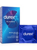 Prezervative DUREX Classic Regular Fit, din latex, lubrifiate și rezistente, diametru 56 mm, 1 cutie x 12 buc
