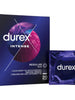 Prezervative cu striații DUREX Intense, cu efect de stimulare clitoridiană și intensificare orgasm feminin, 56 mm, 20 buc