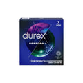 Prezervative DUREX Performa Regular Fit, din latex, efect de întârziere ejaculare, 56 mm, 1 cutie x 3 buc