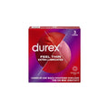 Prezervative ultra subțiri DUREX Thin Feel Extra Lubrifiate, 56 mm, 1 cutie x 3 buc