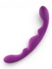 Dildo dublu ALIVE Luna, pentru dublă penetrare, din silicon hipoalergenic, lungime 25 cm, culoare mov