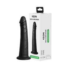 Dildo realist KIIROO Keon Vac-U-Lock Dildo, compatibil cu adaptorul Keon, din silicon, lungime 19.1 cm, diametru 4.7 cm, negru
