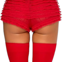 Dresuri sexy Leg Avenue, cu fundiță din satin, mărime universală, culoare roșu, model 6255