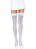 Dresuri sexy Leg Avenue, cu fundiță din satin, mărime universală, culoare alb, model 6255