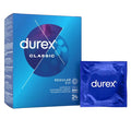 Prezervative clasice DUREX Originals Classic Natural, lubrifiate și rezistente, 56 mm, 1 cutie x 24 buc