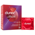 Prezervative ultra subțiri DUREX Thin Feel Extra Lubrifiate, 56 mm, 1 cutie x 24 buc