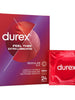 Prezervative ultra subțiri DUREX Thin Feel Extra Lubrifiate, 56 mm, 1 cutie x 24 buc