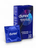 Prezervative clasice Durex Originals Extra Safe, lubrifiate si rezistente, 56 mm, 1 cutie x 12 buc