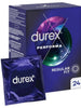 Prezervative DUREX Performa Regular Fit, din latex, efect de întârziere ejaculare, 56 mm, 1 cutie x 24 buc