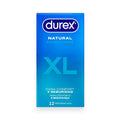 Prezervative Durex Natural XL, extra grande fit, 60 mm, 1 cutie x 12 buc