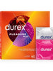 Set prezervative DUREX Pleasure Mix, diverse sortimente stimulatoare, din latex, diametru 56 ± 2 mm, 40 buc