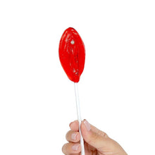 Acadea jeleu în formă de vagin EAT ME Strawberry Vulva, cu gust de căpșuni, perfect ca un cadou sexy și amuzant, culoare roșu