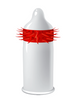 Prezervativ stimulator EGZO Hot Red - Soft, cu texturi proeminente, din latex, diametru 52 mm, 1 buc.
