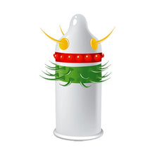 Prezervativ stimulator EGZO Jolly Roger Purple - Hard, cu 3 texturi proeminente diferite, din latex, diametru 52 mm, 1 buc