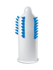 Prezervativ stimulator EGZO Tough Cat Blue - Medium, cu texturi proeminente, din latex, diametru 52 mm, 1 buc
