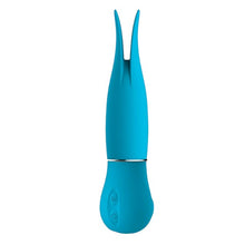 Vibrator ENGILY ROSS Eivian, cu 4 piese interschimbabile, funcție de penetrare, 8 funcții de vibrație, 3 viteze, albastru