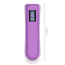 Vibrator bullet ENGILY ROSS Whim, cu ecran digital, 10 moduri de vibrație, rezistent la apă, culoare mov
