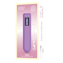 Vibrator bullet ENGILY ROSS Whim, cu ecran digital, 10 moduri de vibrație, rezistent la apă, culoare mov