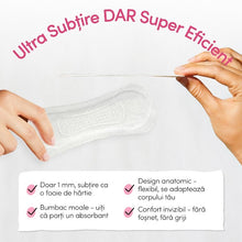 Absorbante zilnice ENROUSH Pantyliners Ultra Thin, cu bumbac 100% organic, ultra-subțiri, hipoalergenice, cu pH echilibrat, 24 buc