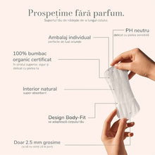 Absorbante zilnice ENROUSH Pantyliners, cu bumbac 100% organic, ultra-subțiri, hipoalergenice, cu pH echilibrat, 24 buc