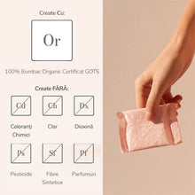 Absorbante ENROUSH Ultra Thin Pads Noapte, cu bumbac 100% organic, ultra-subțiri, pentru flux abundent, hipoalrgenice, 8 buc