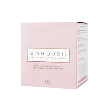 Absorbante ENROUSH Ultra Thin Pads Super, cu bumbac 100% organic, ultra-subțiri, pentru flux mediu, hipoalrgenice, 10 buc