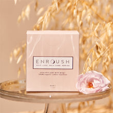 Absorbante ENROUSH Ultra Thin Pads Super, cu bumbac 100% organic, ultra-subțiri, pentru flux mediu, hipoalrgenice, 10 buc