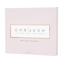 Tampoane ENROUSH 100% Organic Cotton Tampons Normal, pentru flux mediu, hipoalergenic, fără plastic. fără coloranți, 16 buc