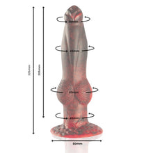 Dildo EPIC CYBERSILICOCK Prometheus Titan, cu functie de penetrare automata, control prin telecomanda, 22.5 cm, rosu si negru